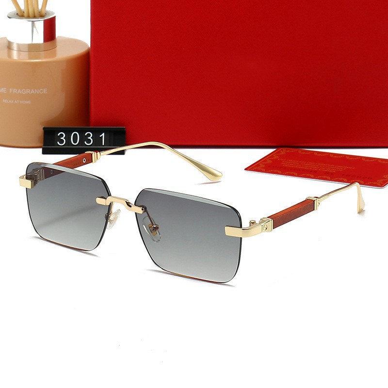 Gold frame gradually gray lens